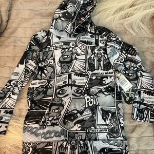 Comic Print Hooded Sweatshirt